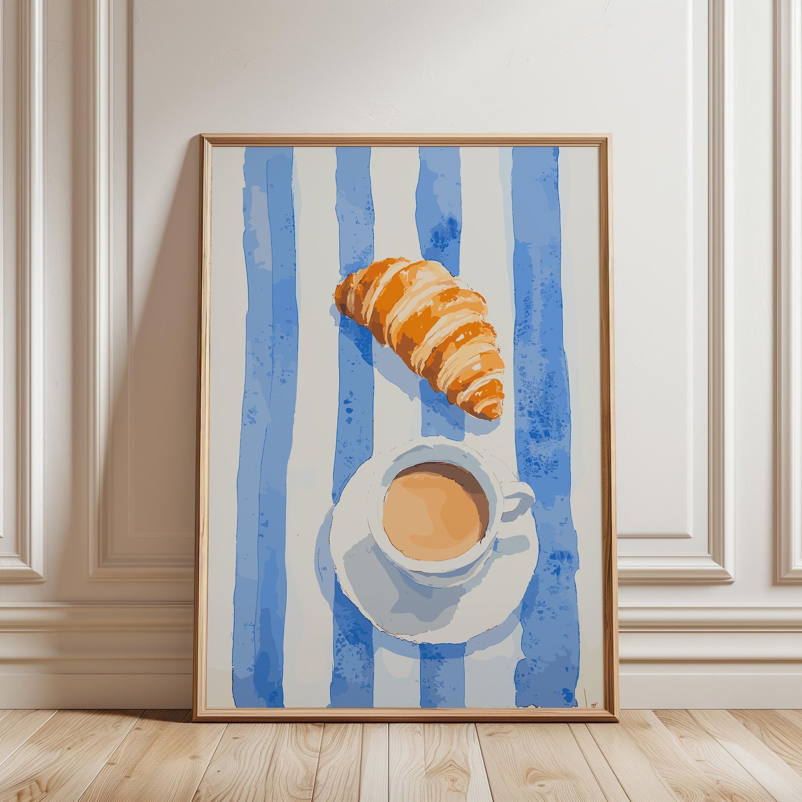Retro Breakfast Digital Art Poster