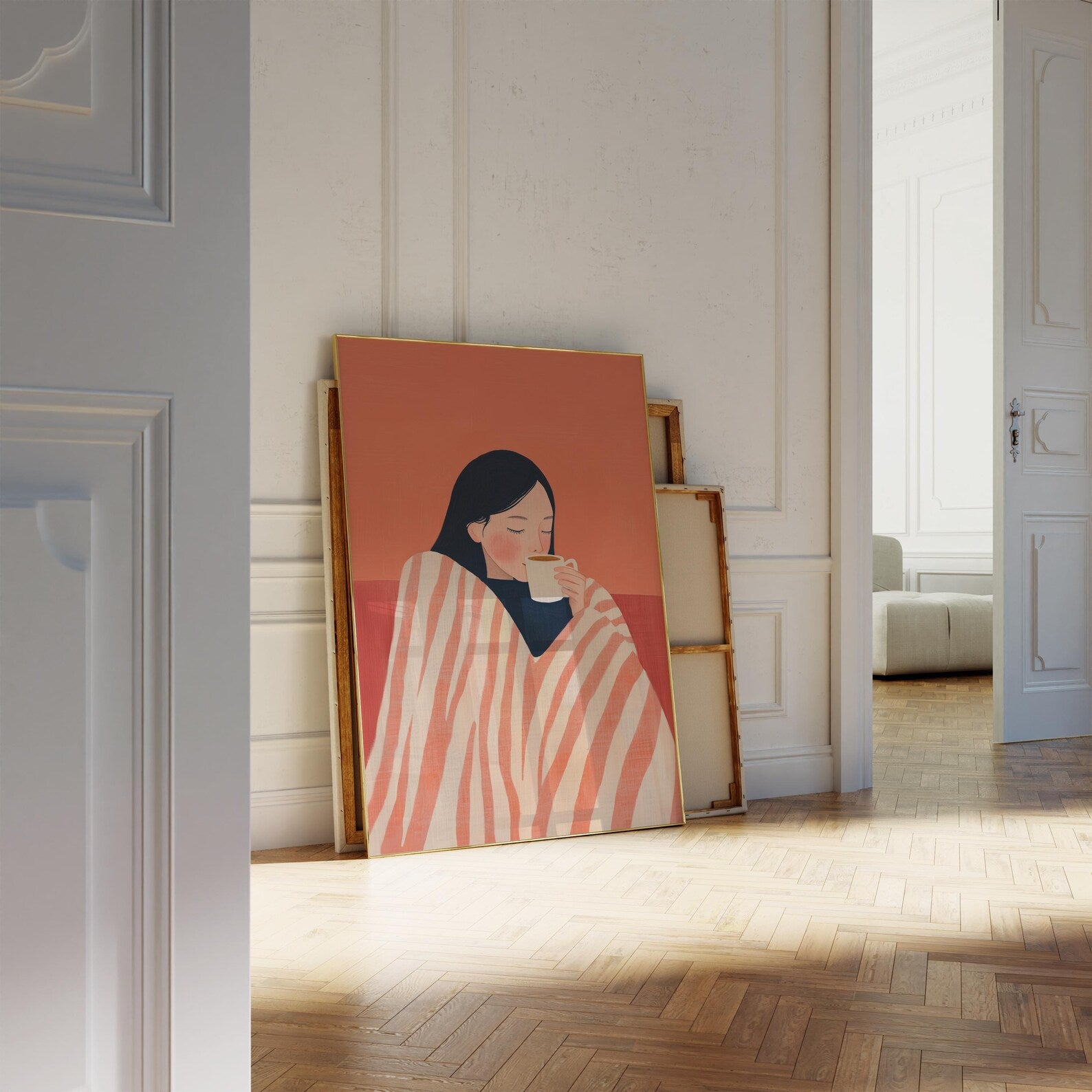 Morning Muse Digital Wall Painting