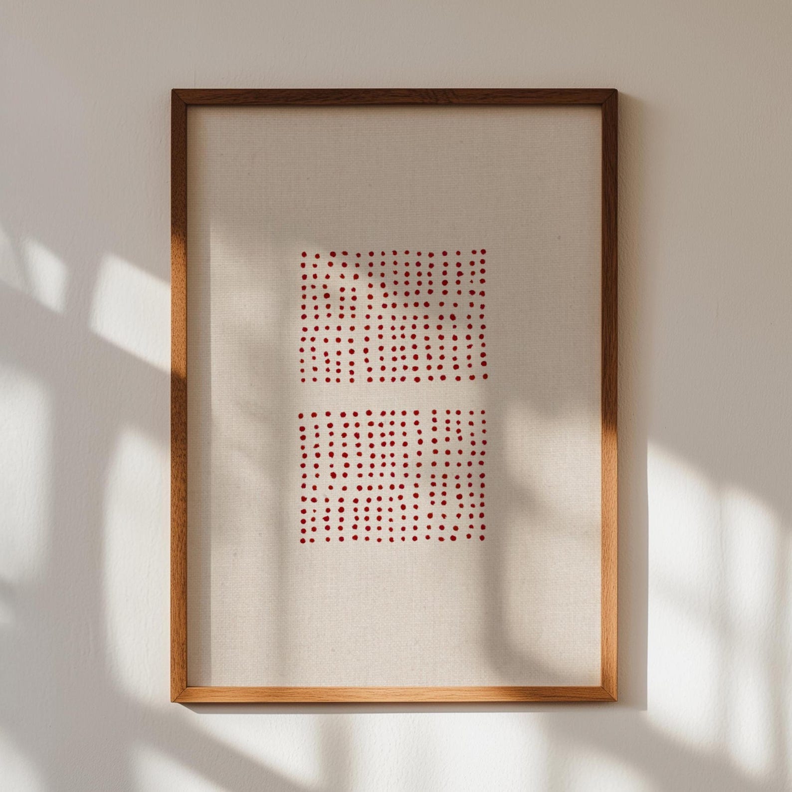 Crimson Balance Digital Wall Painting