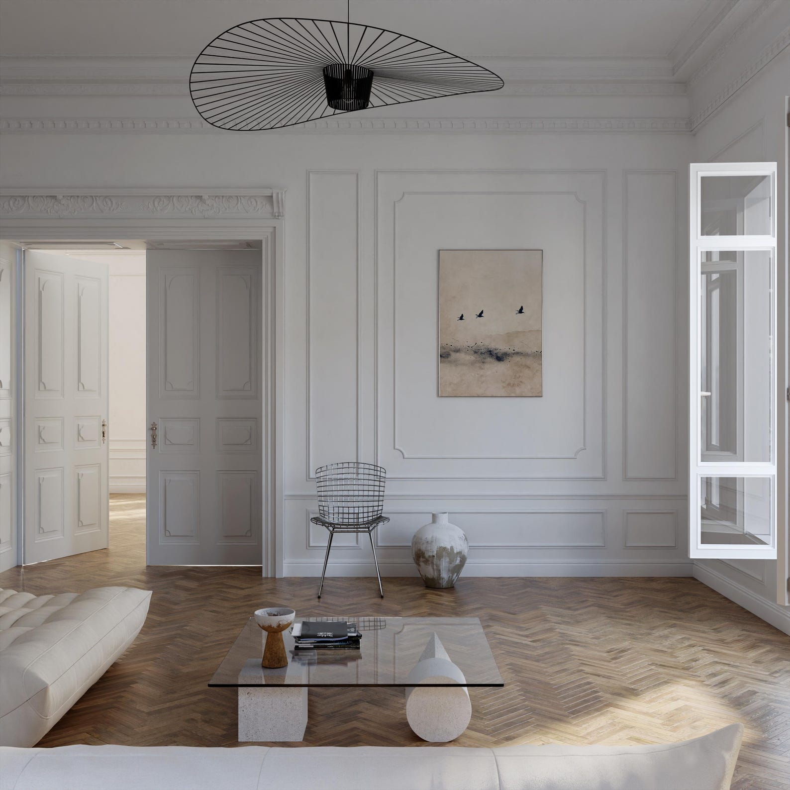Soaring Serenity Digital Wall Painting