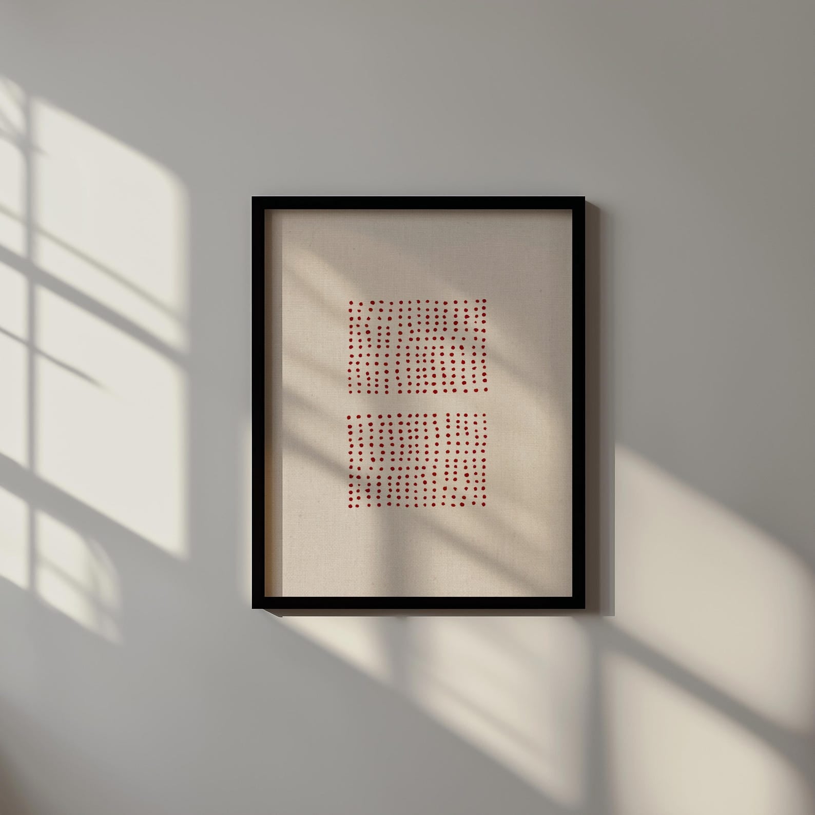 Crimson Balance Digital Wall Painting