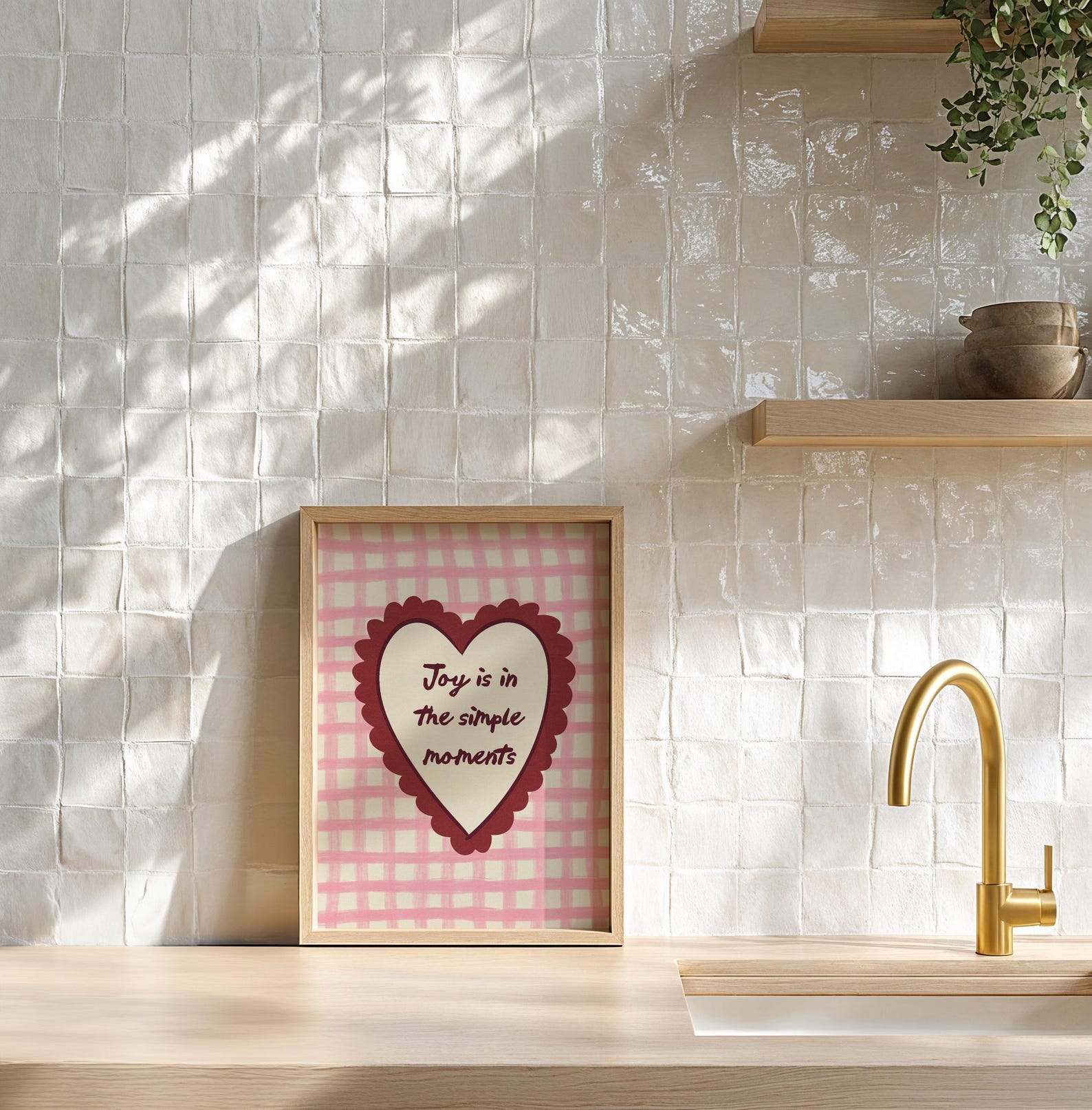 Joy Is in the Simple Moments Digital Art Poster