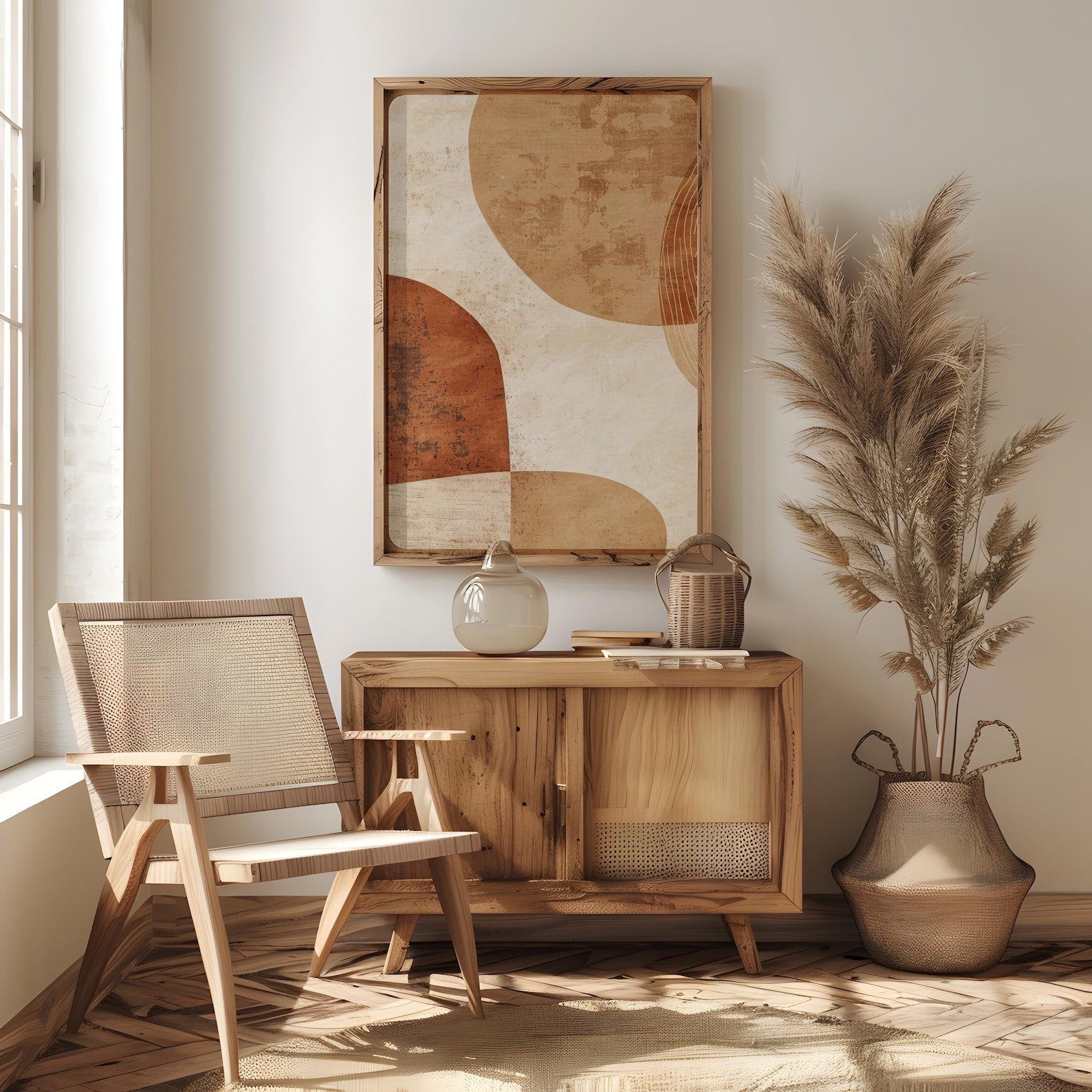 Earth Whispers Digital Wall Painting