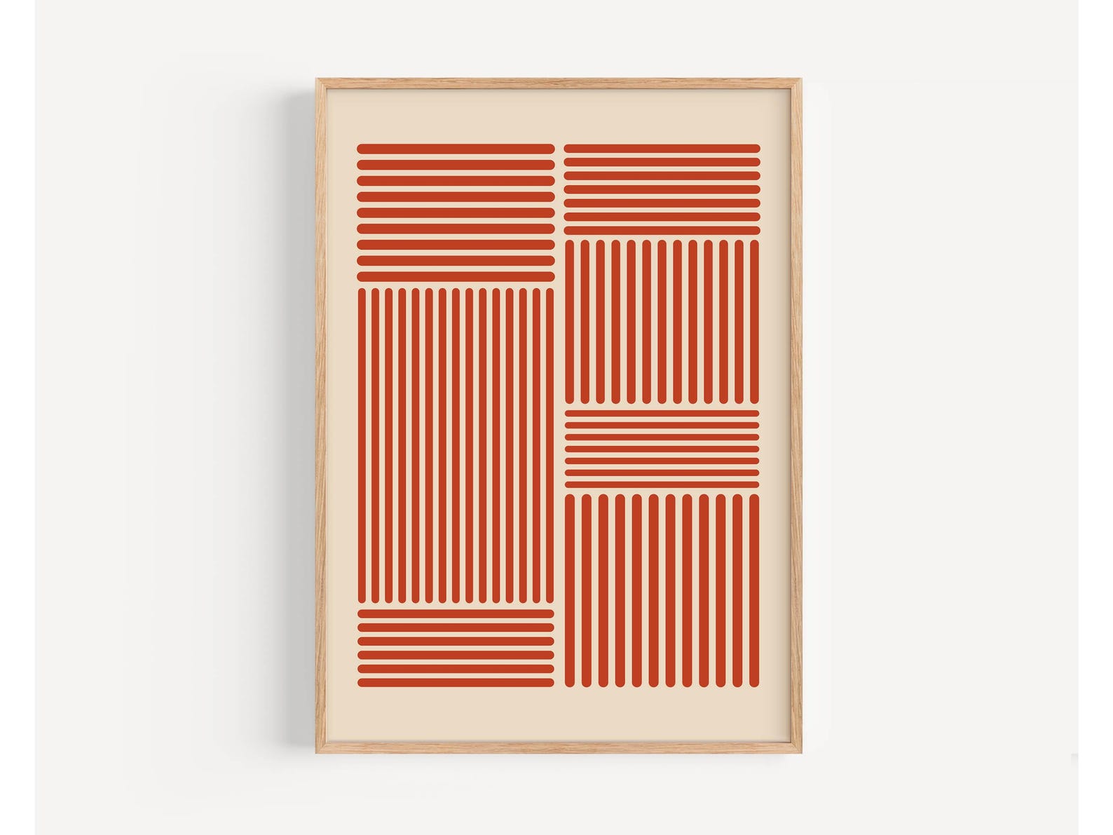 Structured Rhythm Digital Wall Painting