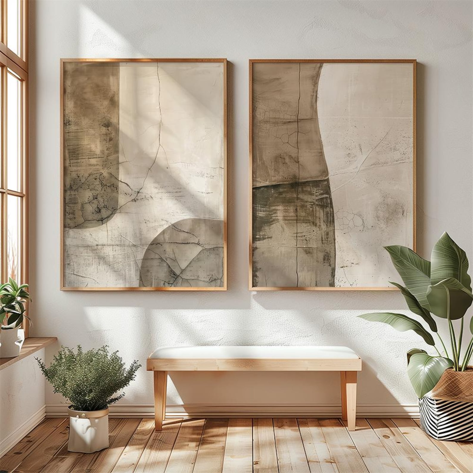 Tranquility Digital Wall Painting (Set of 2)