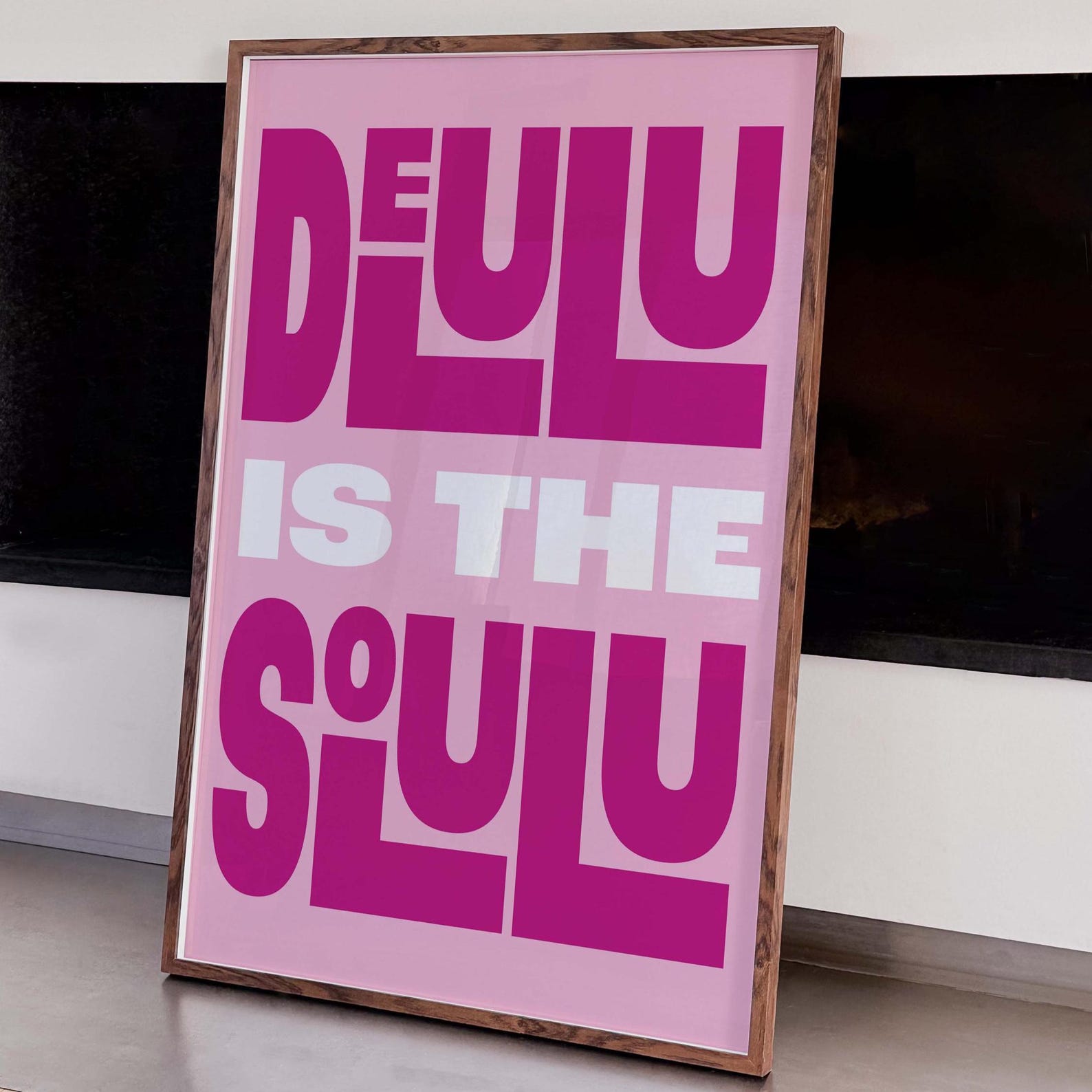 Delulu Is The Only Solulu Digital Art Poster
