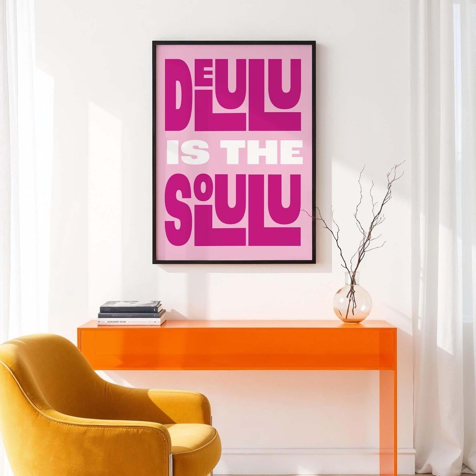 Delulu Is The Only Solulu Digital Art Poster