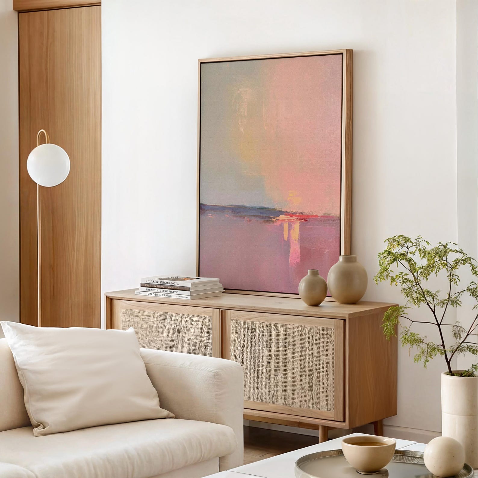 Aurora Haze Digital Wall Painting