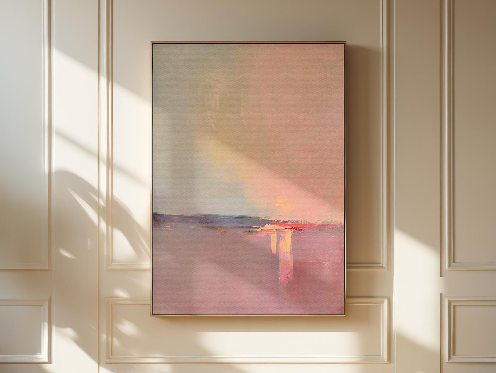 Aurora Haze Digital Wall Painting