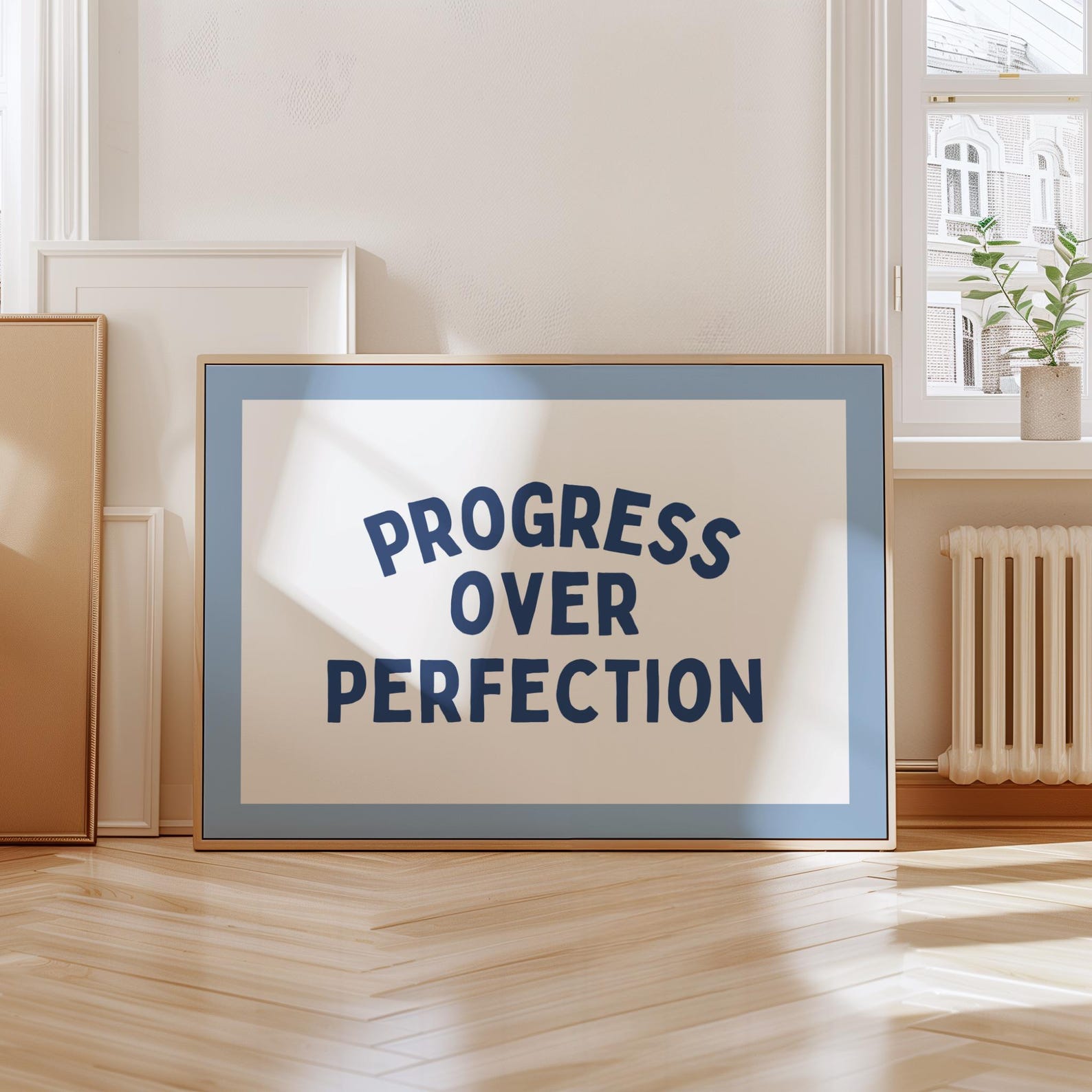 Progress Over Perfection Digital Art Poster