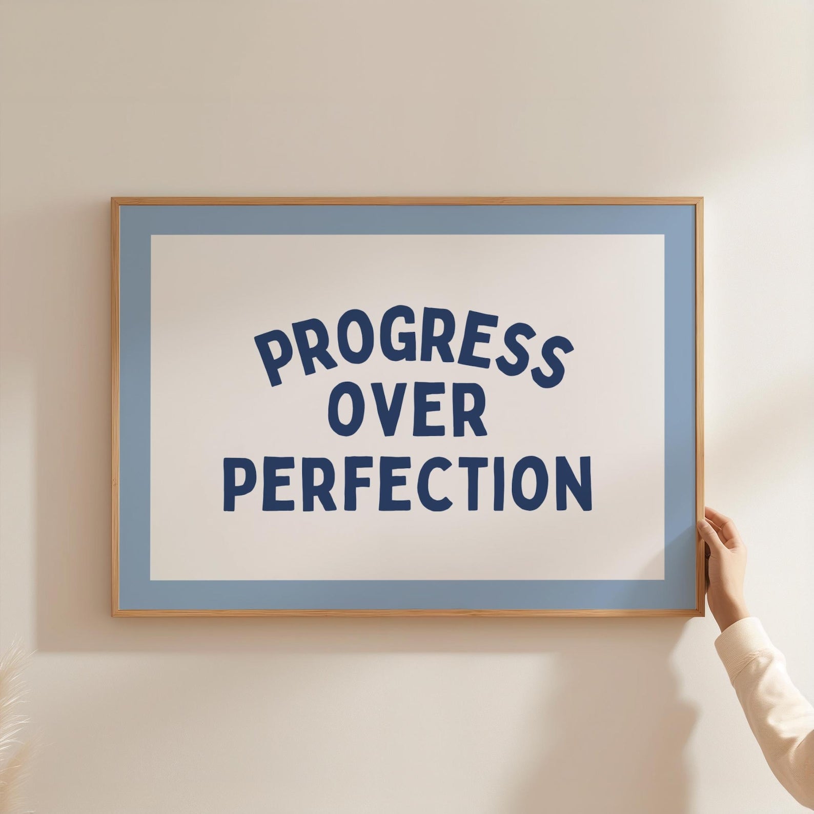 Progress Over Perfection Digital Art Poster