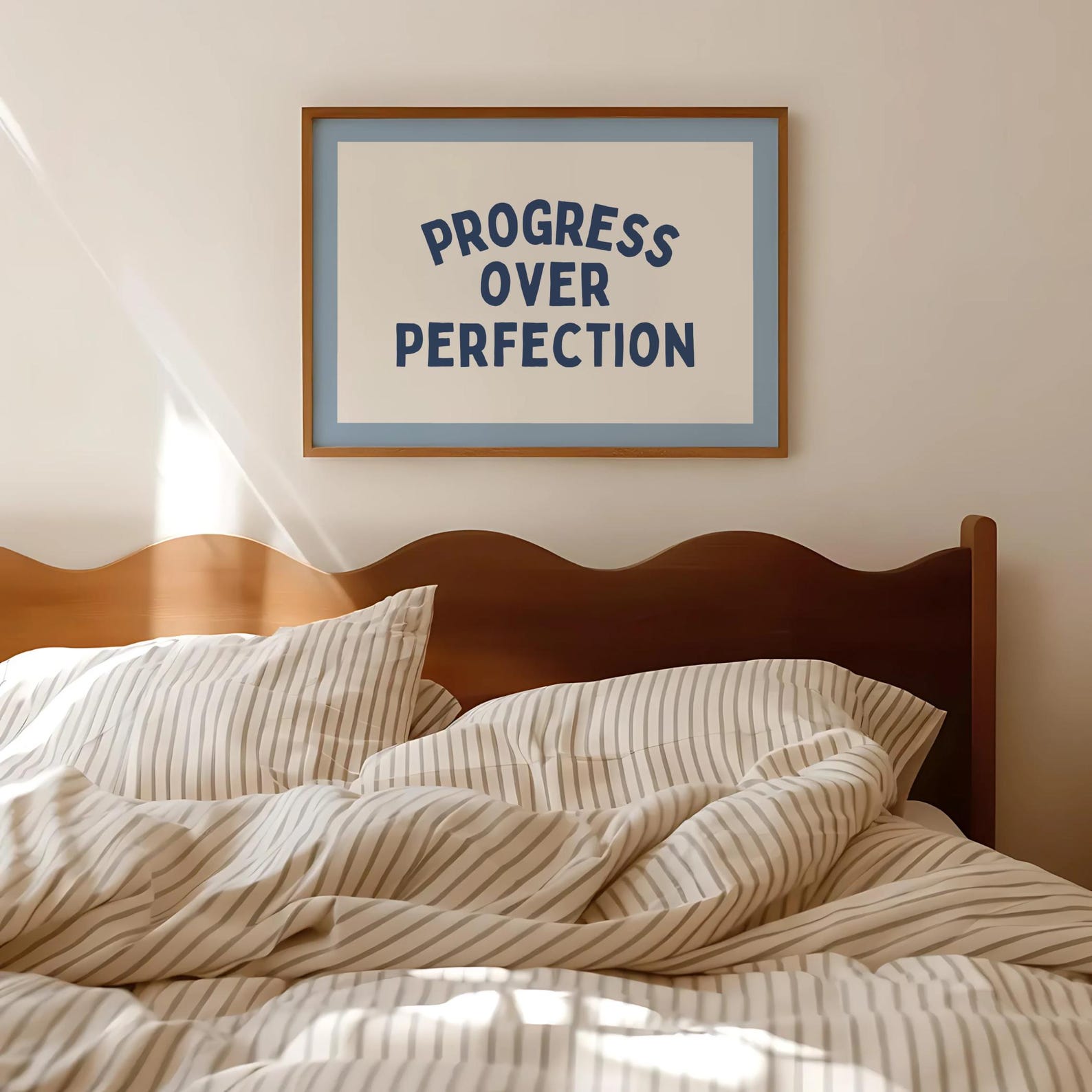 Progress Over Perfection Digital Art Poster