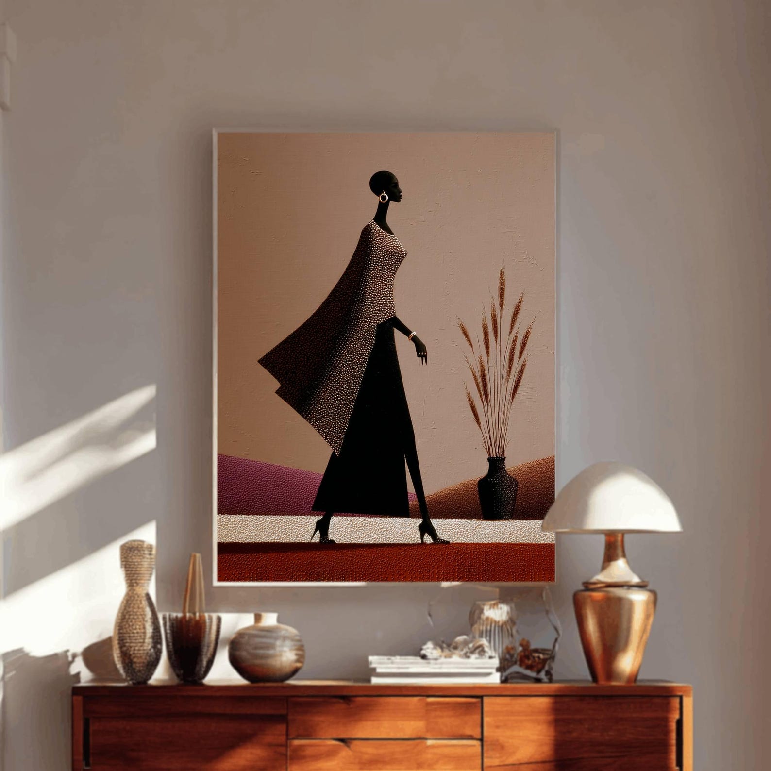 Tribal Essence Digital Wall Painting