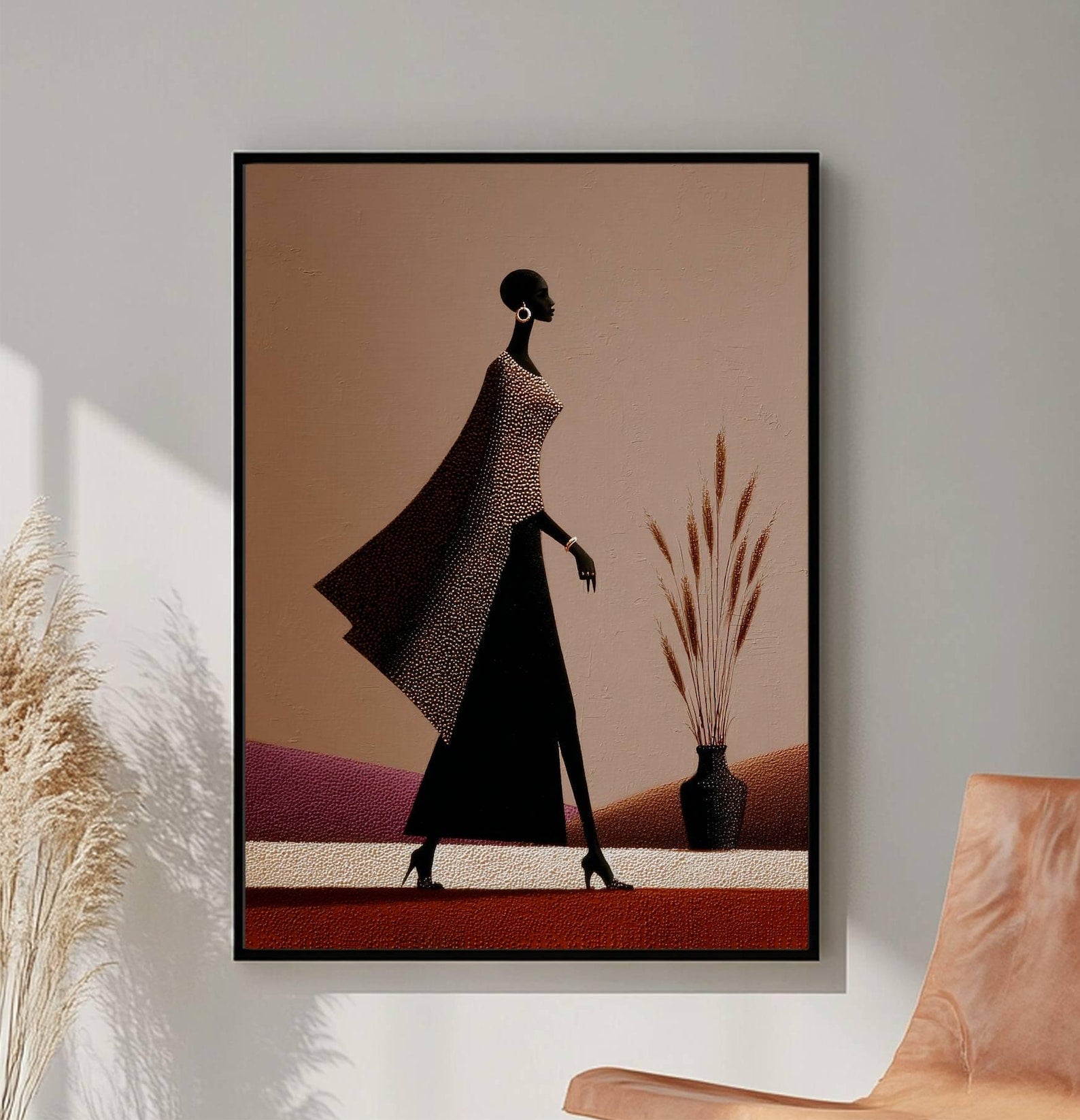 Tribal Essence Digital Wall Painting