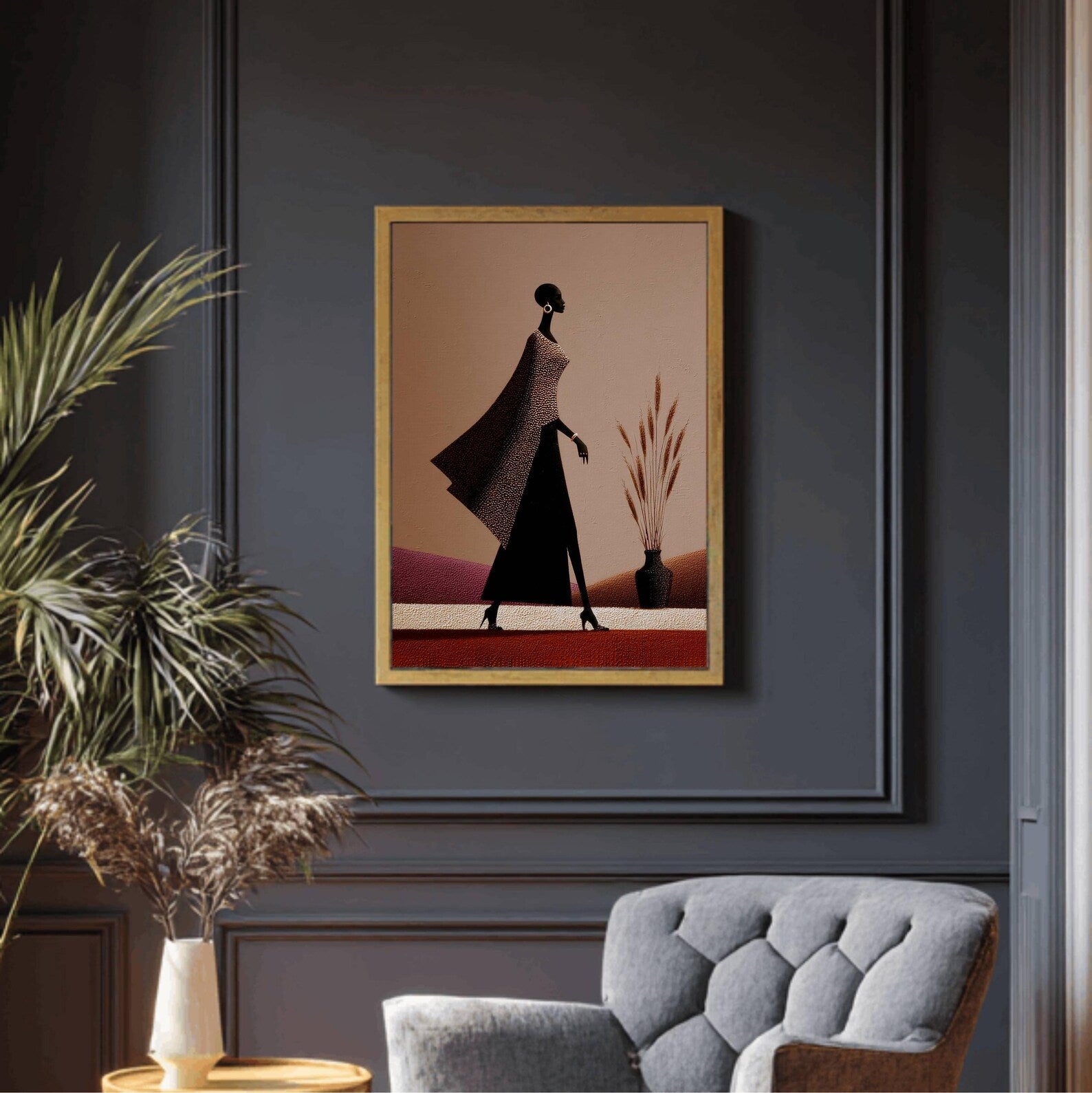 Tribal Essence Digital Wall Painting