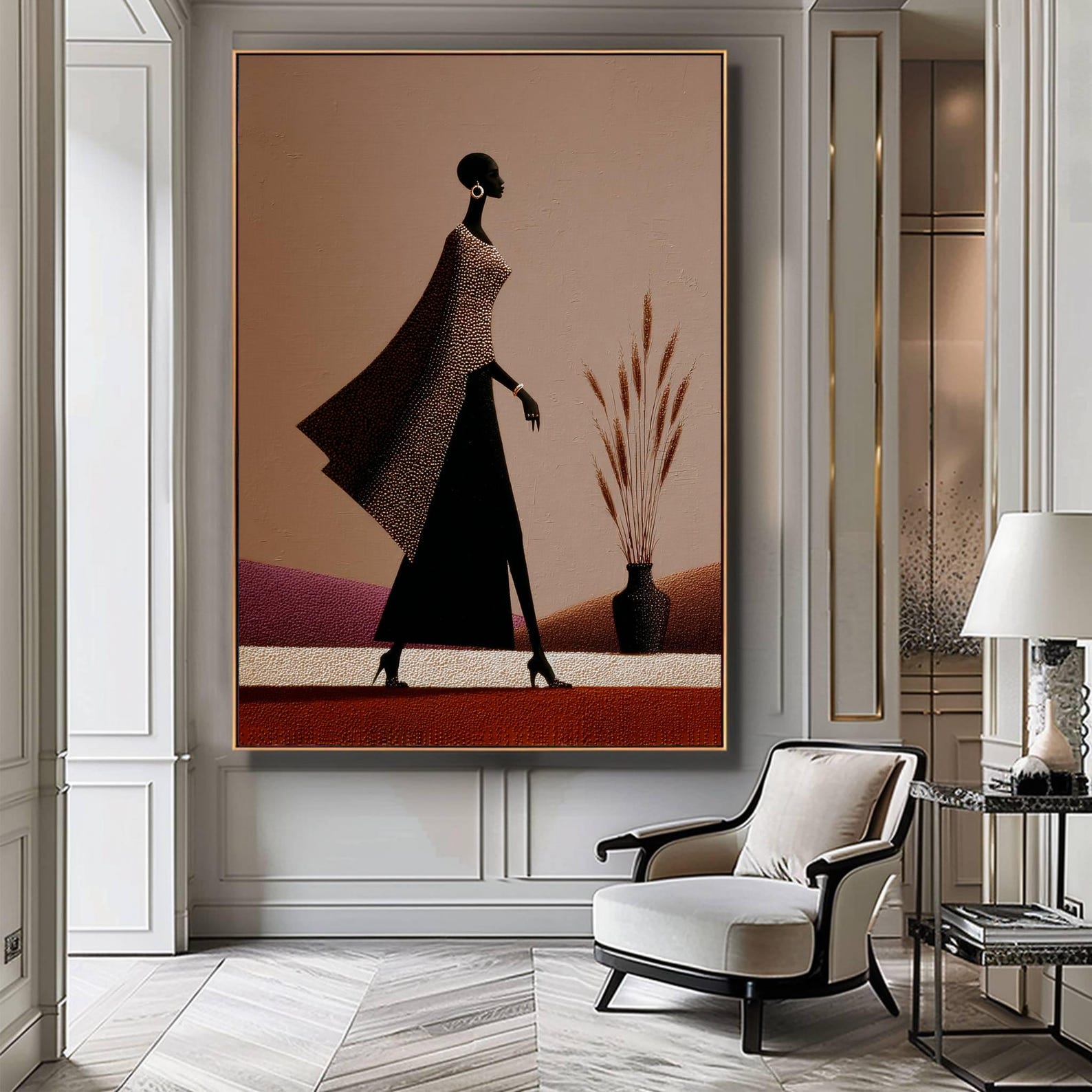 Tribal Essence Digital Wall Painting