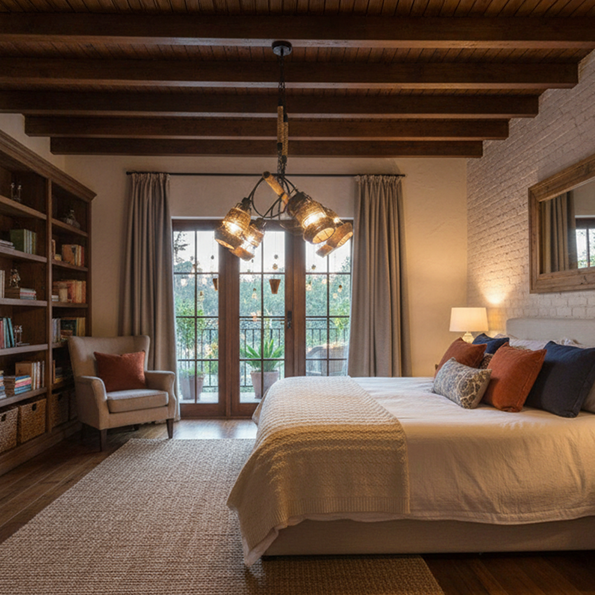 Rustic Loom Linear Chandelier