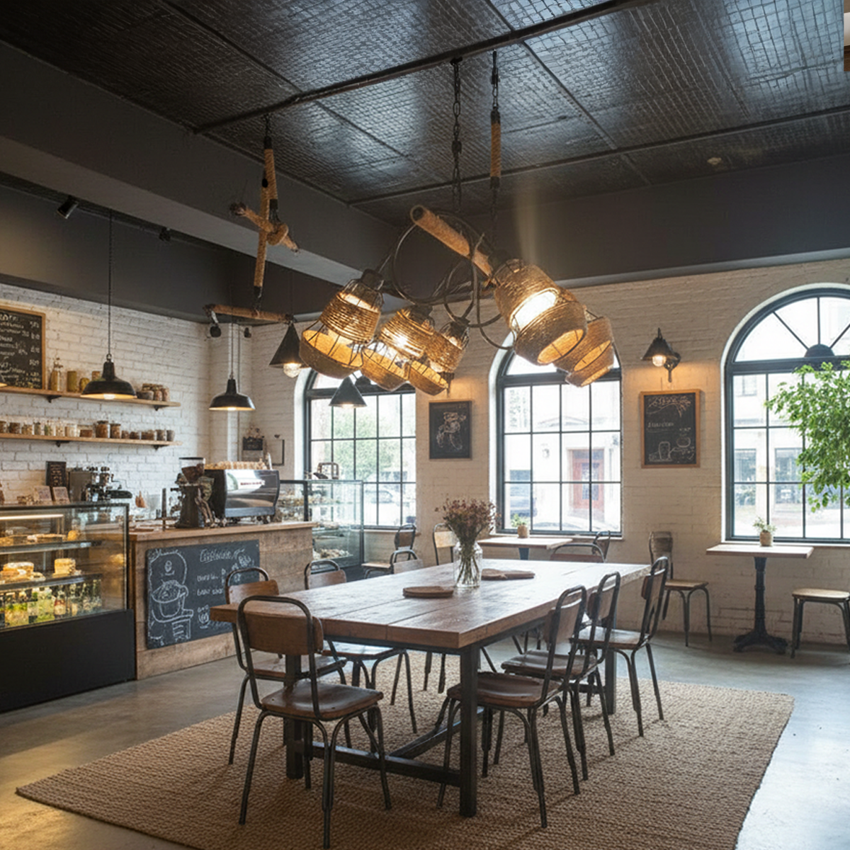 Rustic Loom Linear Chandelier