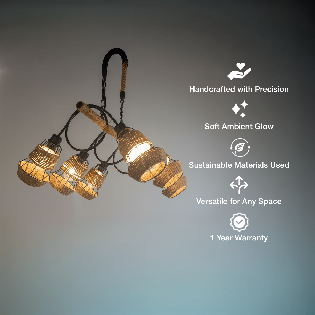 Rustic Loom Linear Chandelier