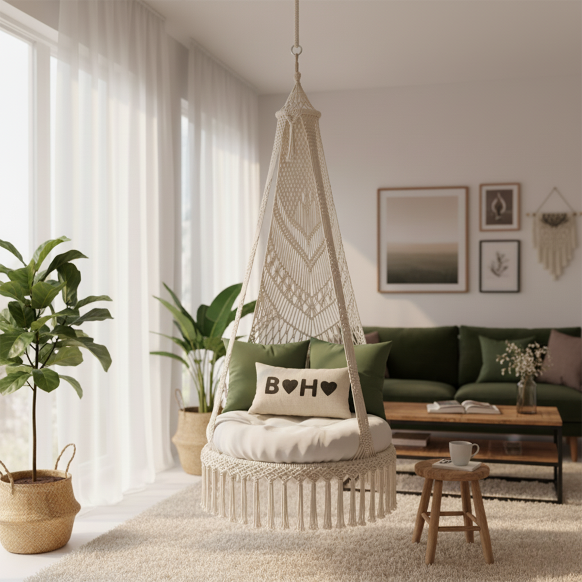 Raven Knot Hanging Swing