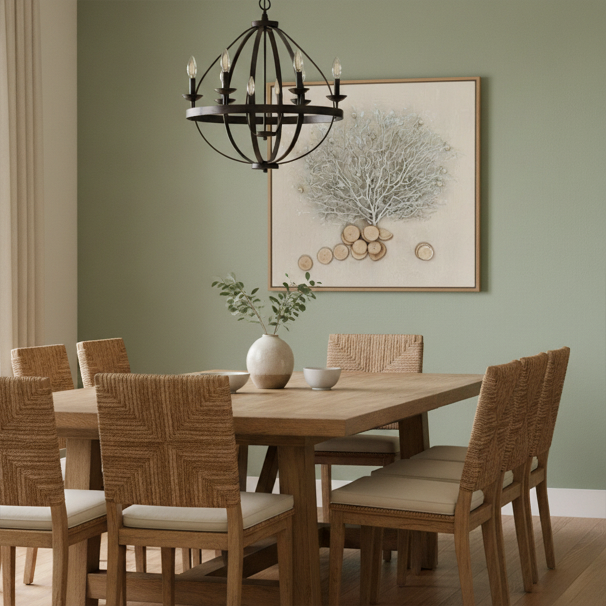 Ethereal Winter Tree Handmade 3D Textured Wall Painting