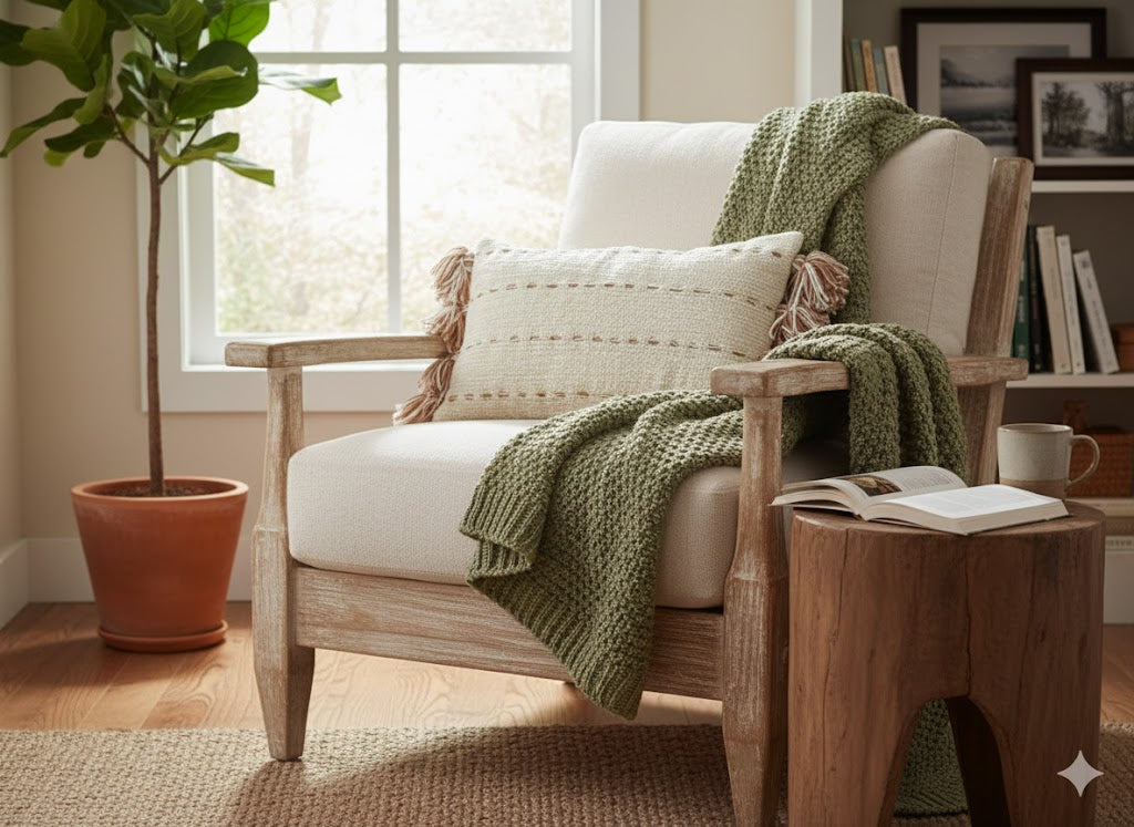 Harbor Weave Tassel Lumbar Cushion