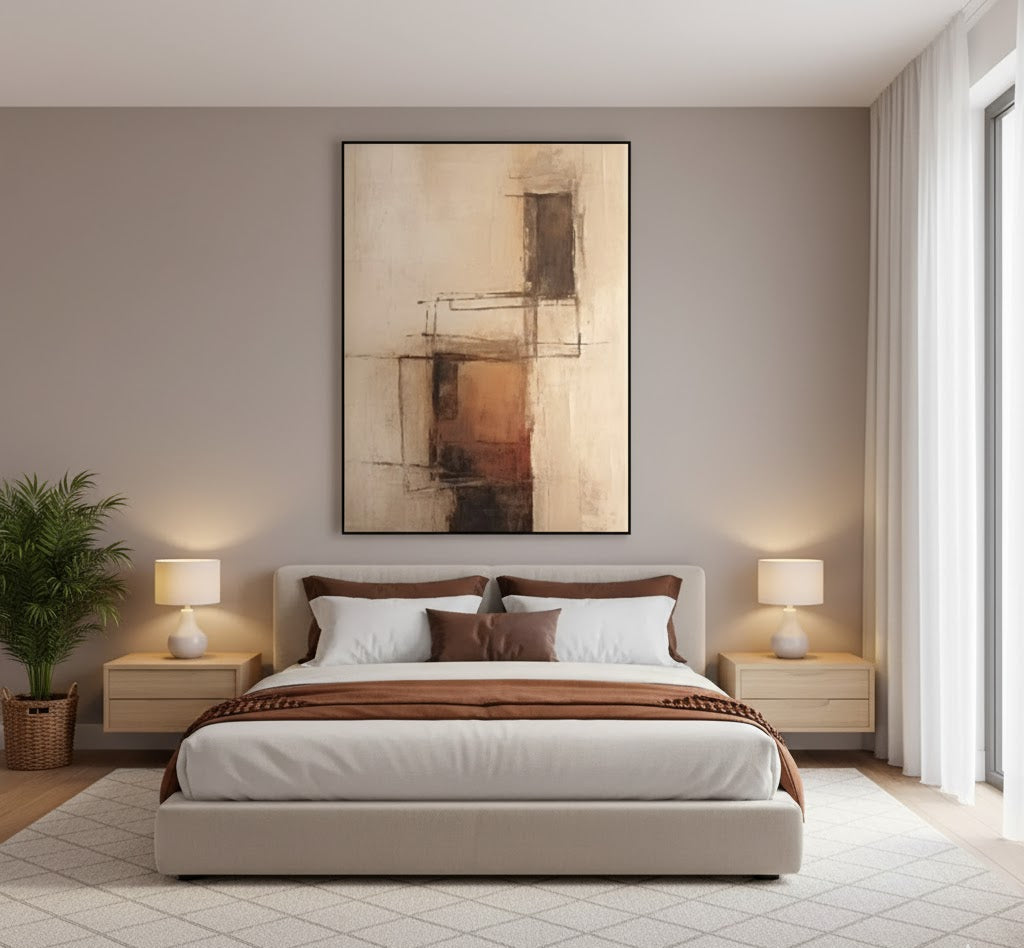 Horizon Strata Handmade Wall Painting