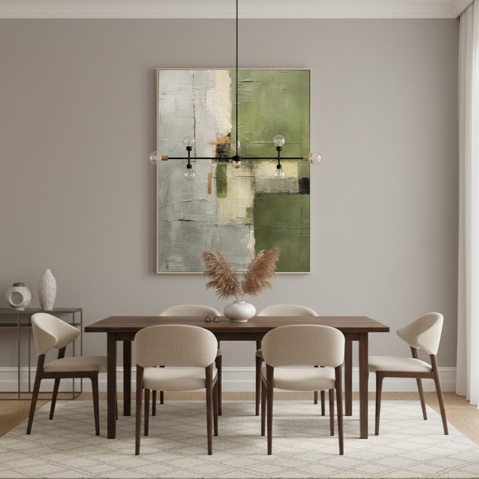 Verdant Handmade Wall Painting