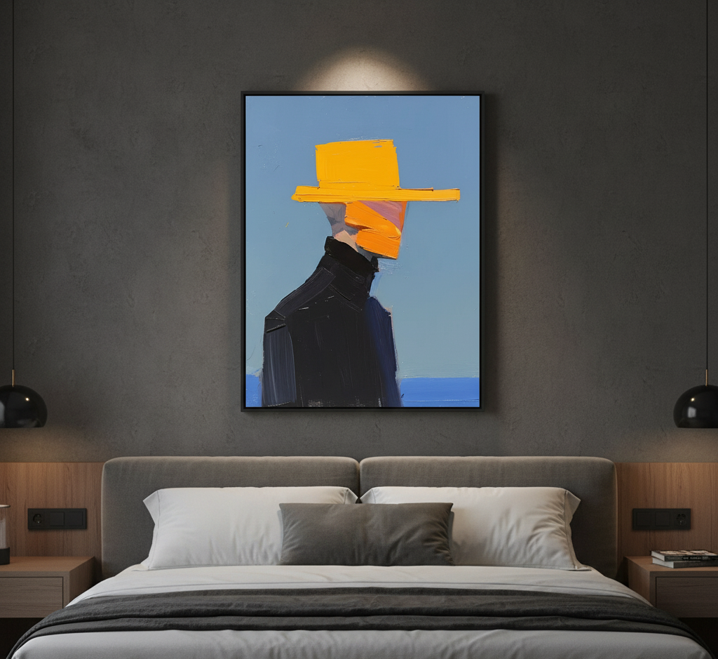 Golden Muse Canvas- Handmade Wall Painting