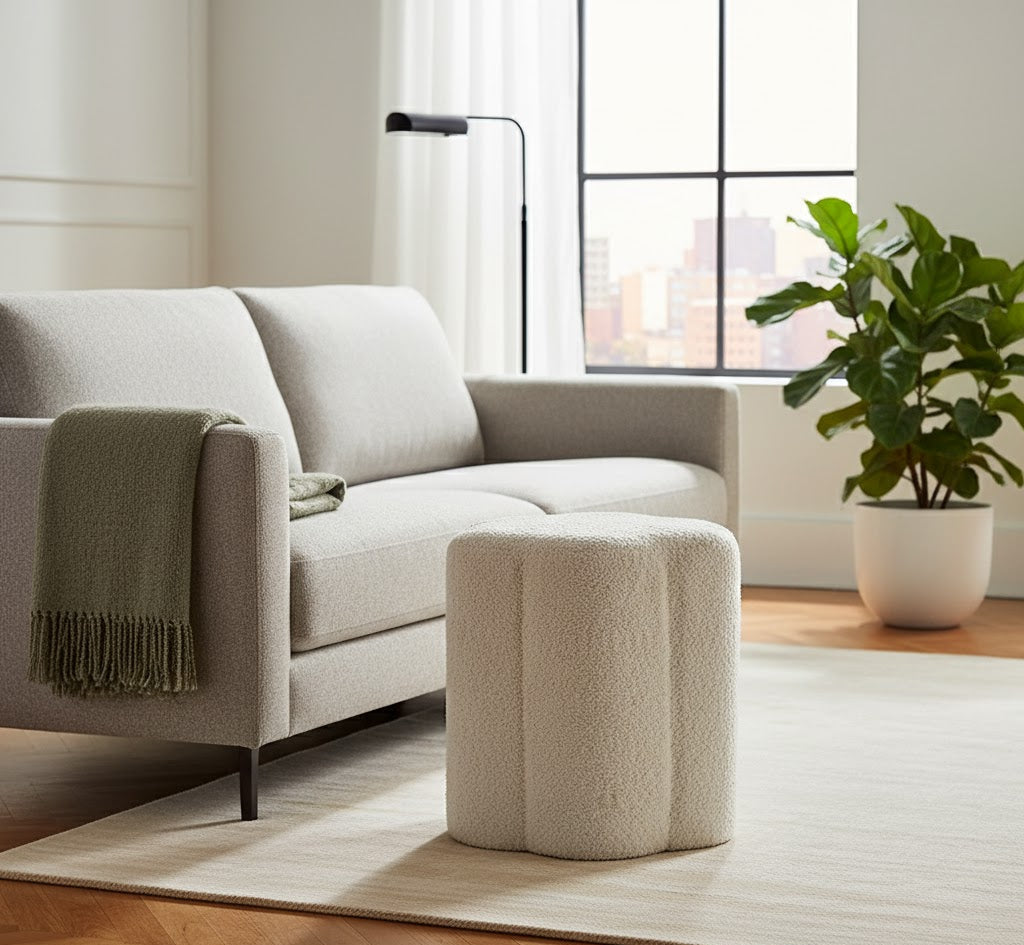 Regalia Wooden Pouf