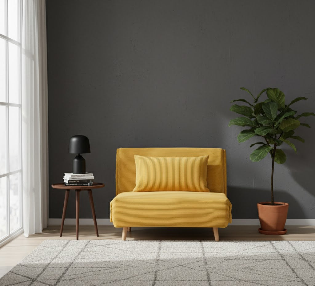 Elara Corduroy Sofa Cum Bed
