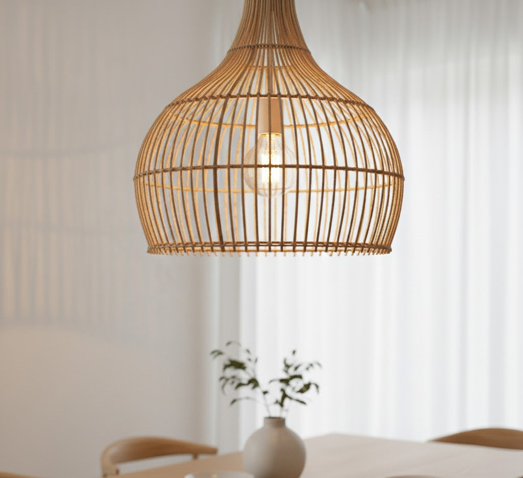 Elia Rattan Pendant Lamp