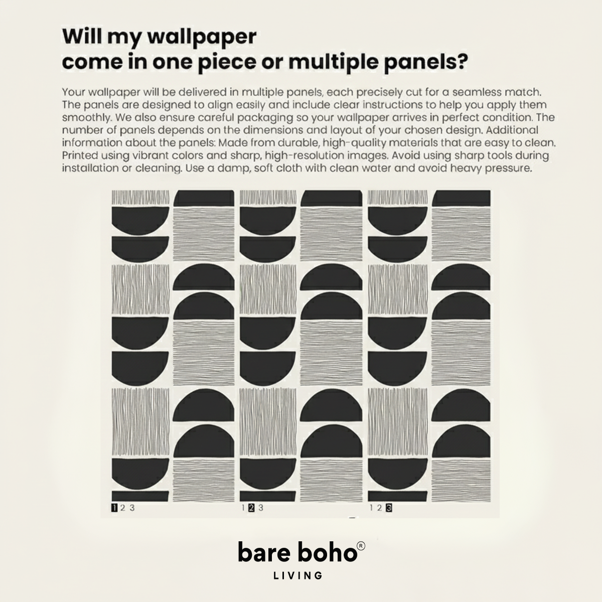 High-Contrast Geometric Wallpaper